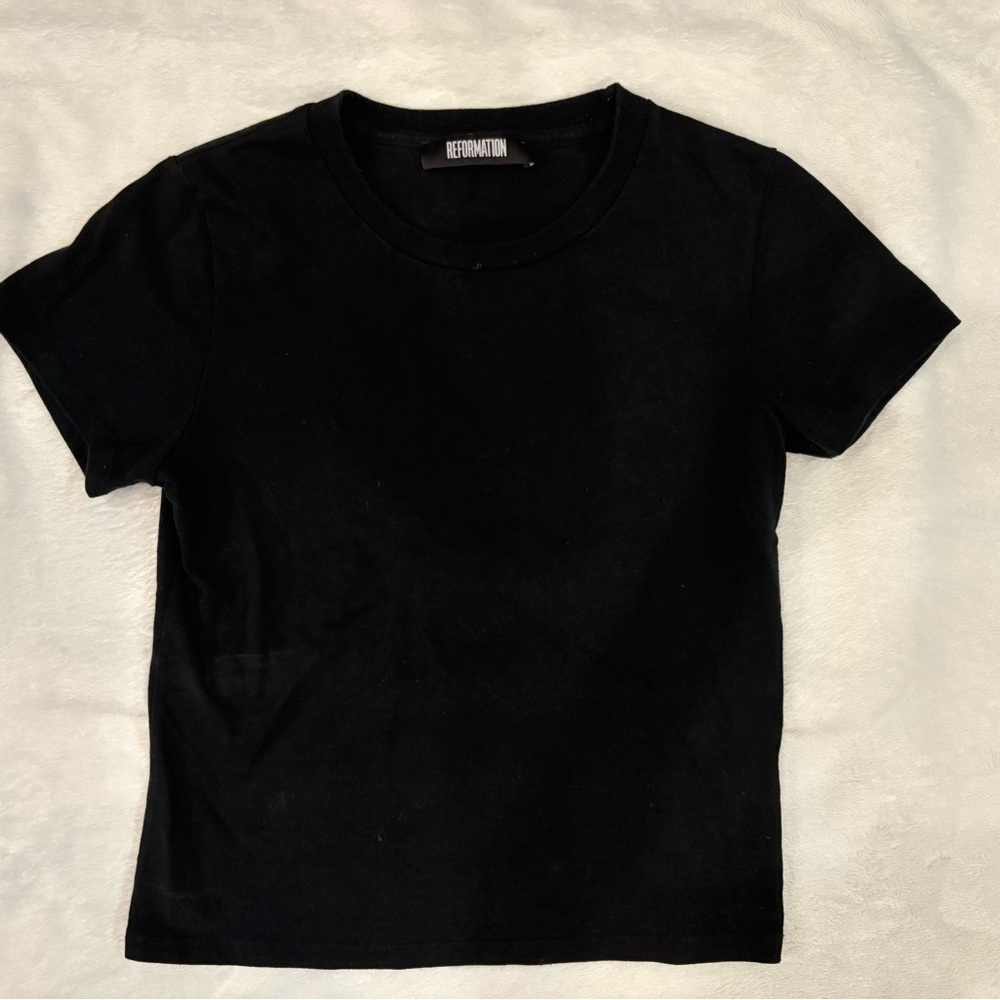 Reformation Classic Black Tee